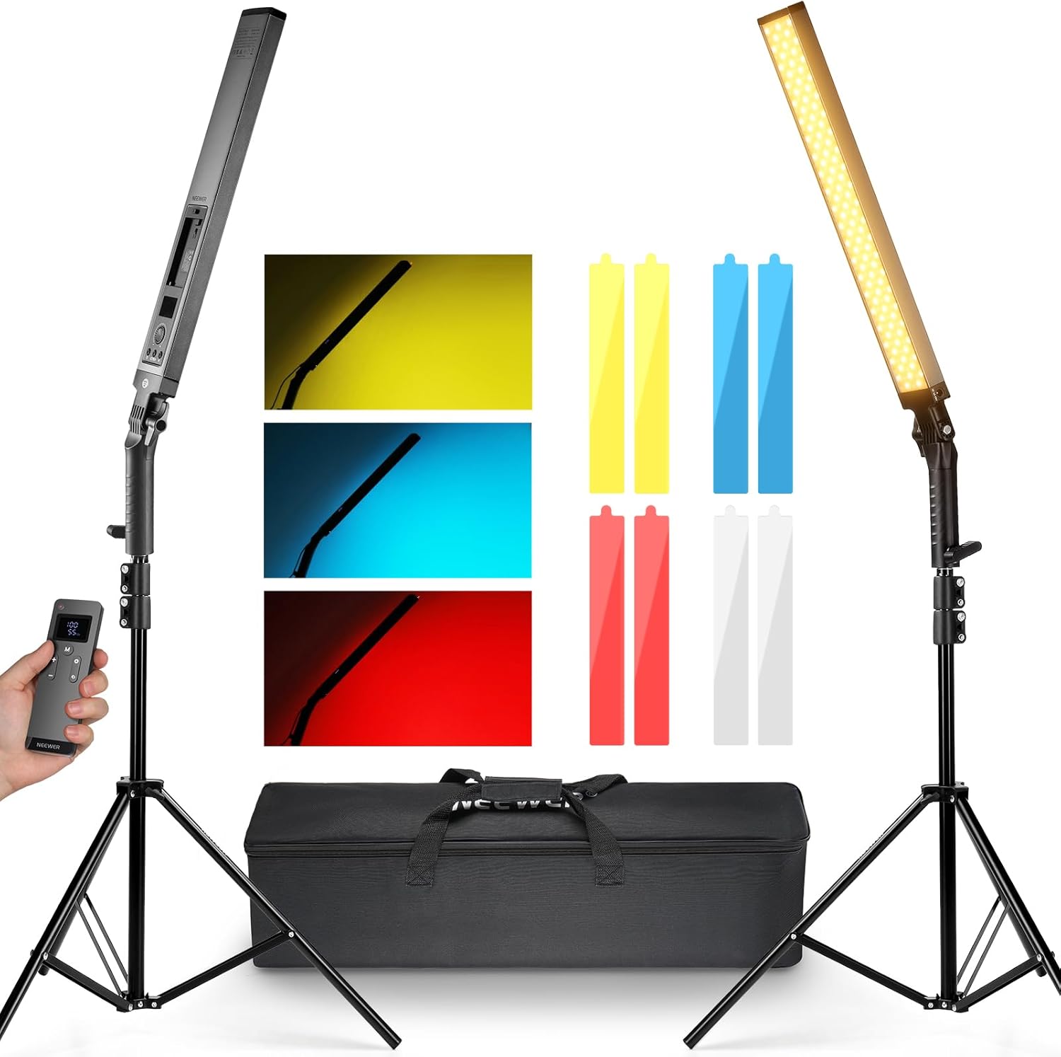 NEEWER LED Video Light Stick Kit for YouTube and Photography