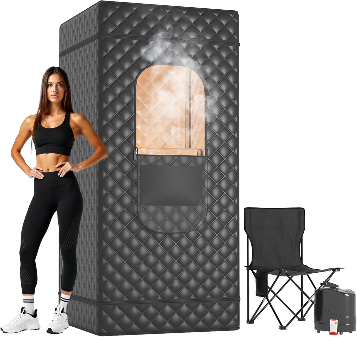 Portable Home Sauna, Rapid Heating with 3L Steamer