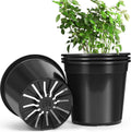 4 Pack 7 Gallon Pots for Plants - Durable Nursery Pots with Drainage
