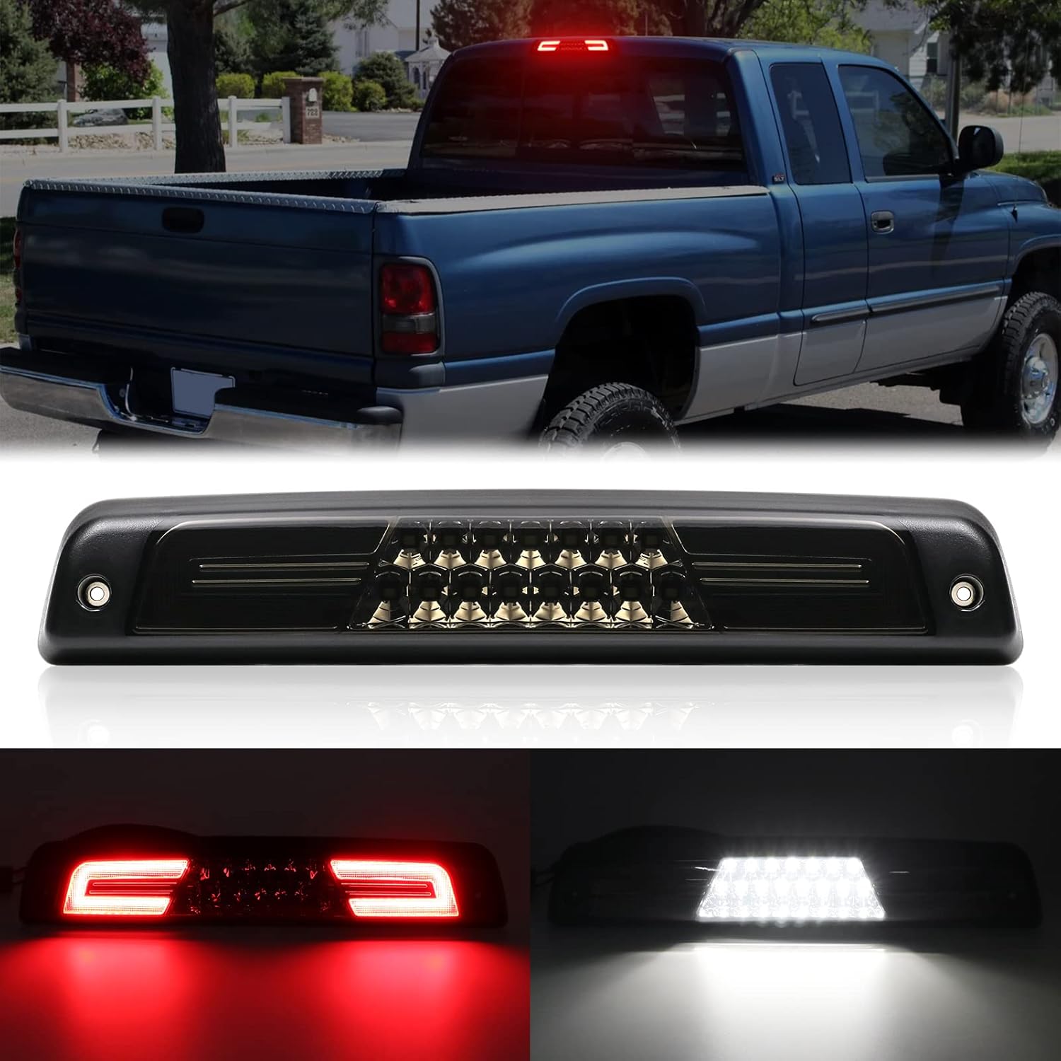 R&F Auto LED Smoked 3rd Brake Light for Ram 1500/2500/3500