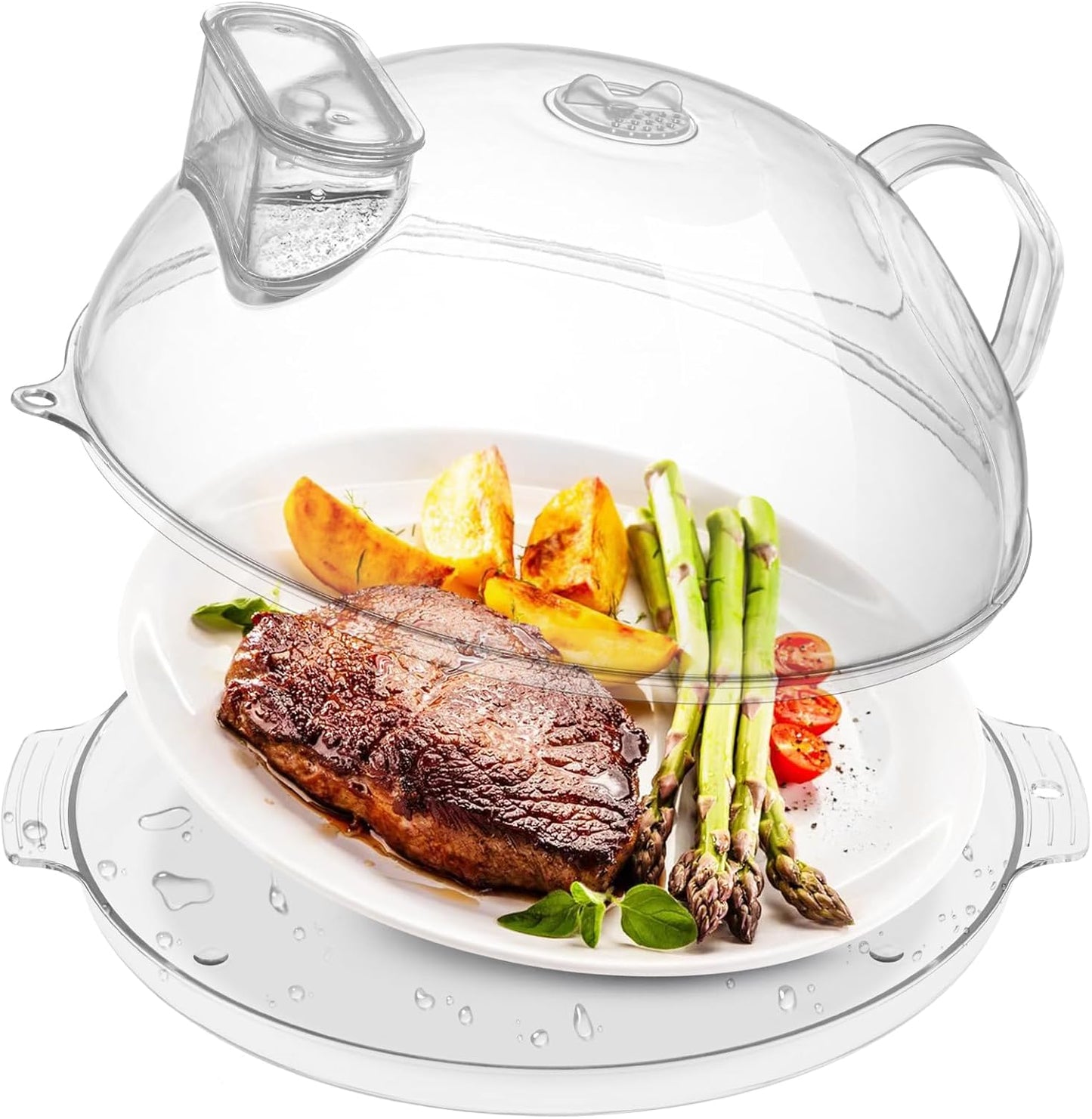 WENWELL 10 Microwave Cover: Splatter Guard & Steamer