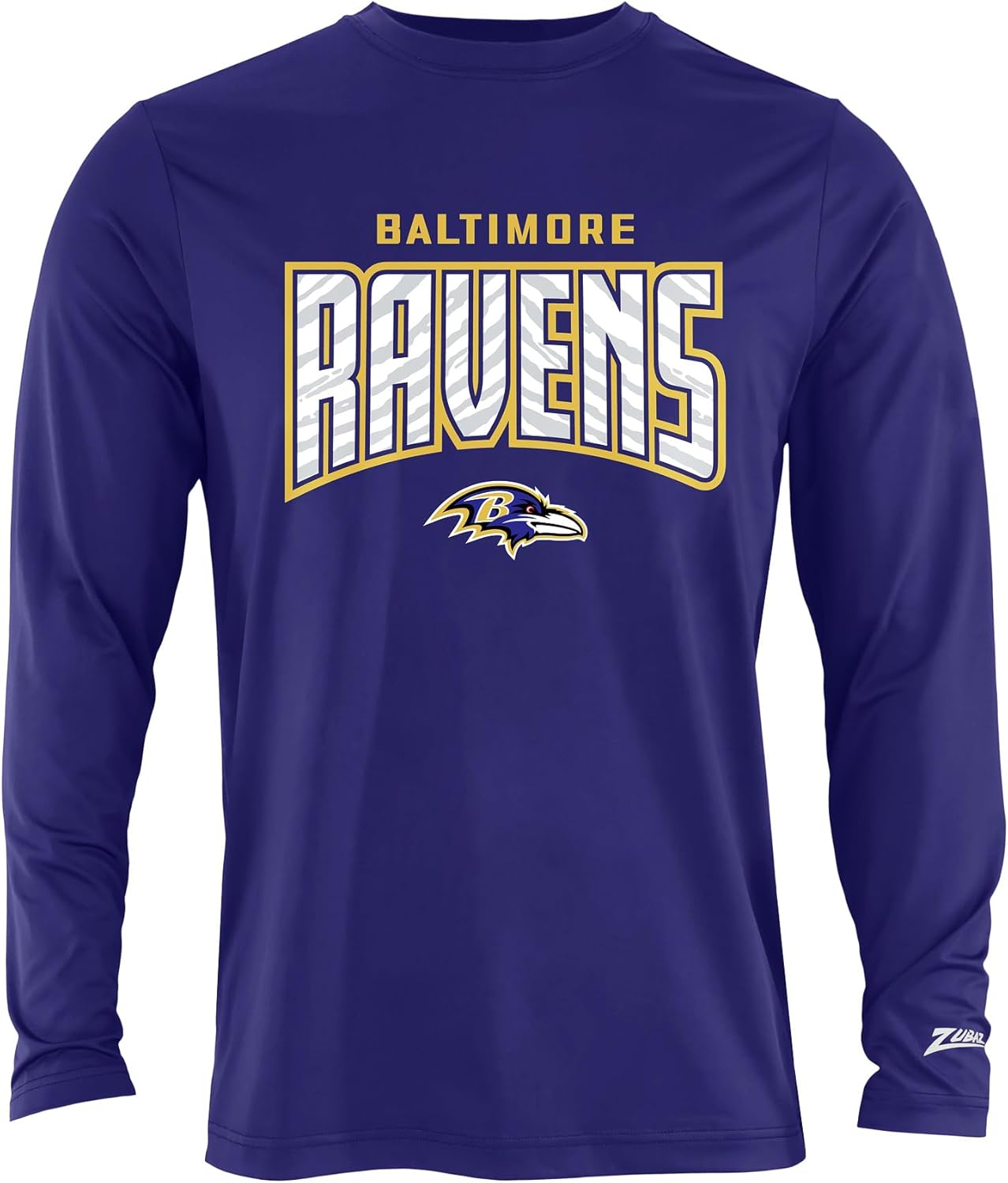 Zubaz NFL Men's Long Sleeve Team Graphic T-Shirt for Fans