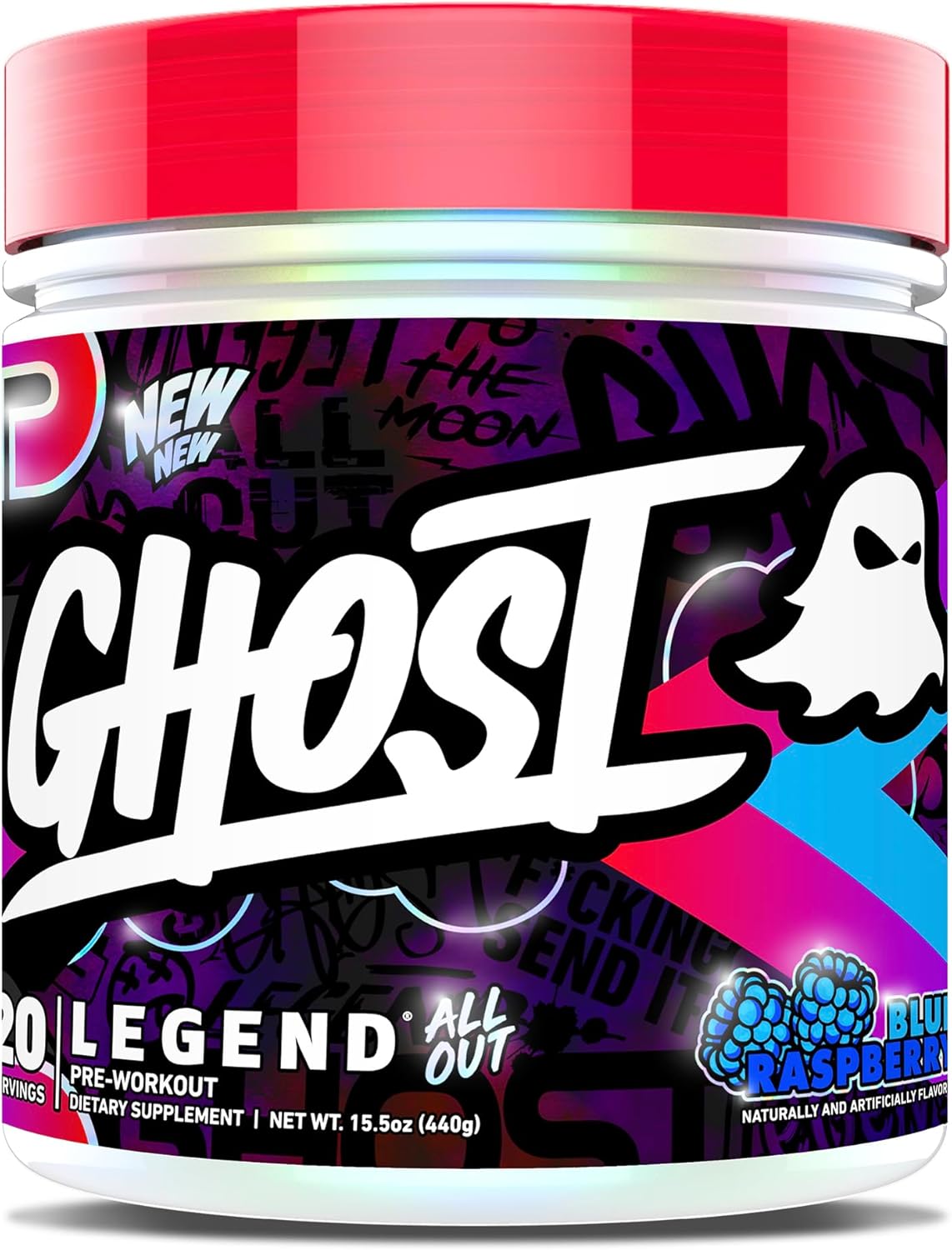 GHOST Legend All Out V2 Pre-Workout Powder for Energy & Pumps