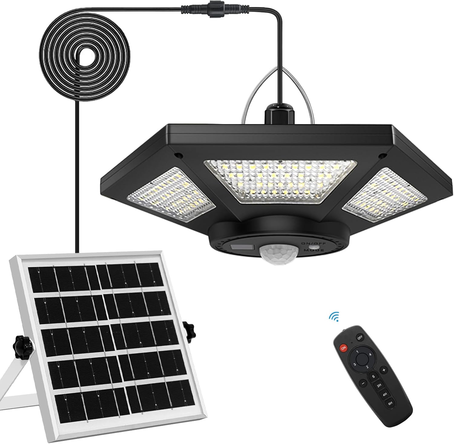 Solar Shed Light with Remote Control for Indoor and Outdoor Use