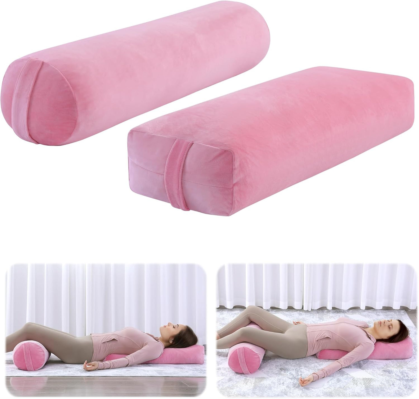 ROYALAY Yoga Bolster Pillow Set for Restorative Yoga Practice
