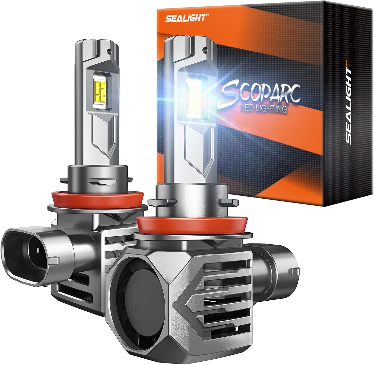SEALIGHT H11 Bulbs Brightest 56000LM Fog Light Bulbs for Clarity