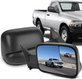 ECCPP Black Manual Adjusted Tow Towing Mirrors Pair - Replacement