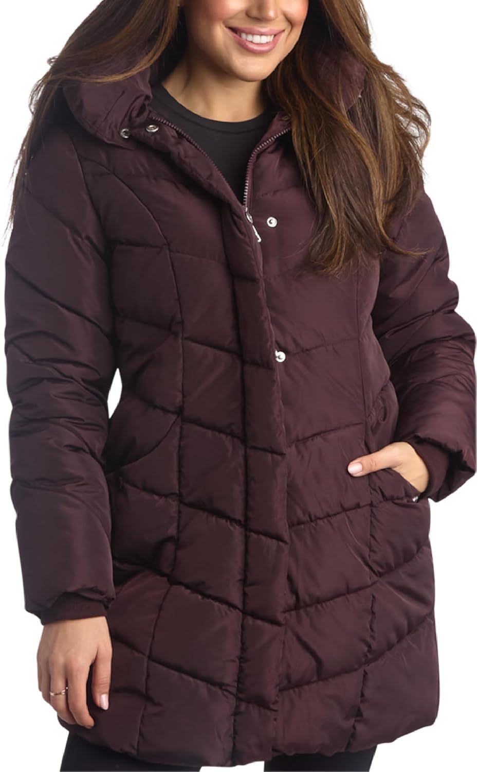 Stylish Long Puffer Coat for Women - Heavyweight Insulated Jacket