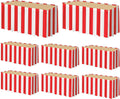 Red and White Striped Table Skirt 8-Pack - Carnival Party Decor