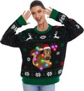 Light Up Women Knitted Christmas Sweater - Fun LED Holiday Knit