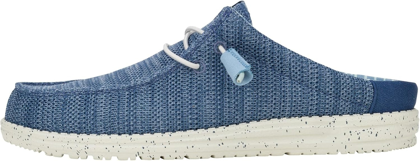 HEYDUDE Men's Wally Slip Stretch Canvas Comfortable Loafers
