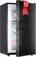 Upright Freezer 3.2 Cu Ft Mini Deep Freezer - Compact, Quiet