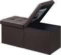 AmasSmile Footrest Ottoman Bench with Storage 34in - Versatile