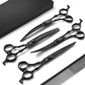 Purple Dragon Purple 7 in Dog Grooming Scissors Set - Curved