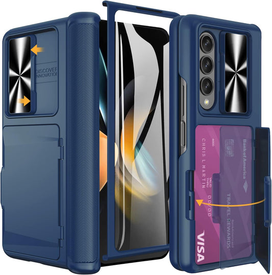 Vihibii Case for Samsung Galaxy Z Fold 4 with Card Holder