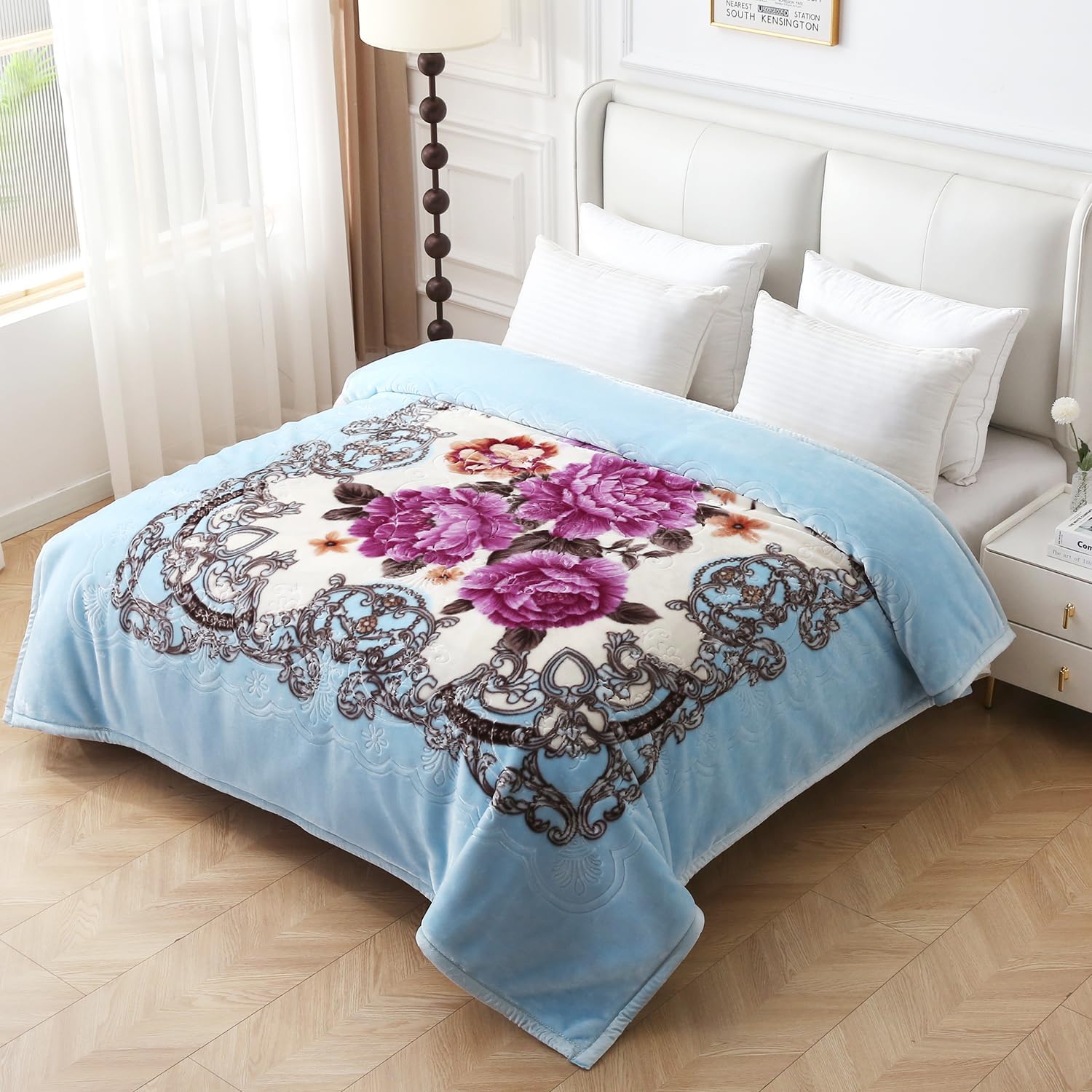 JYK Korean Style Mink Fleece Blanket for Ultimate Warmth