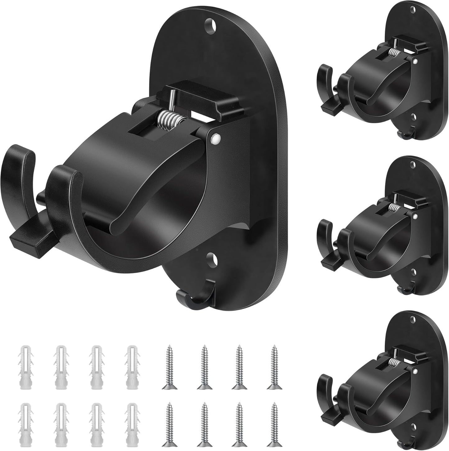 Easy Install No Drill Curtain Rod Brackets