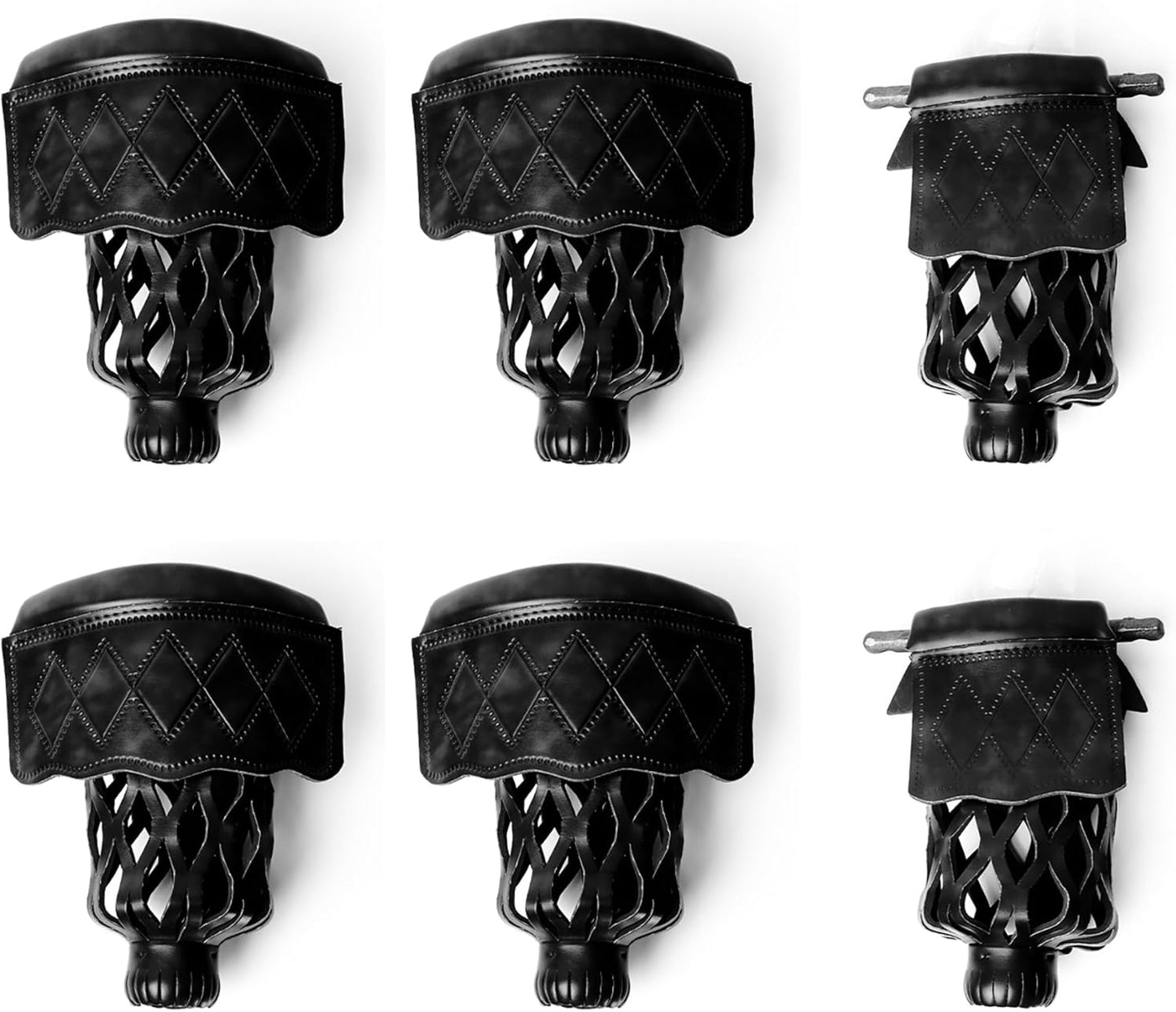 Set of 6 Heavy Duty PU Leather Billiard Pool Table Pockets