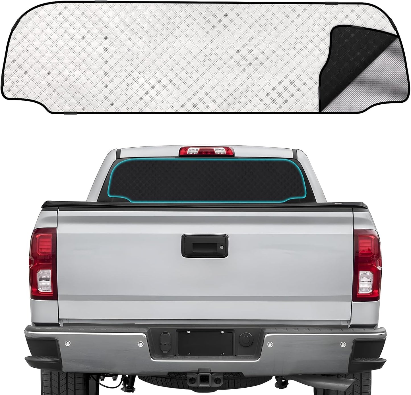 ZATOOTO Rear Windshield Sunshade for Silverado EV 2024 Model