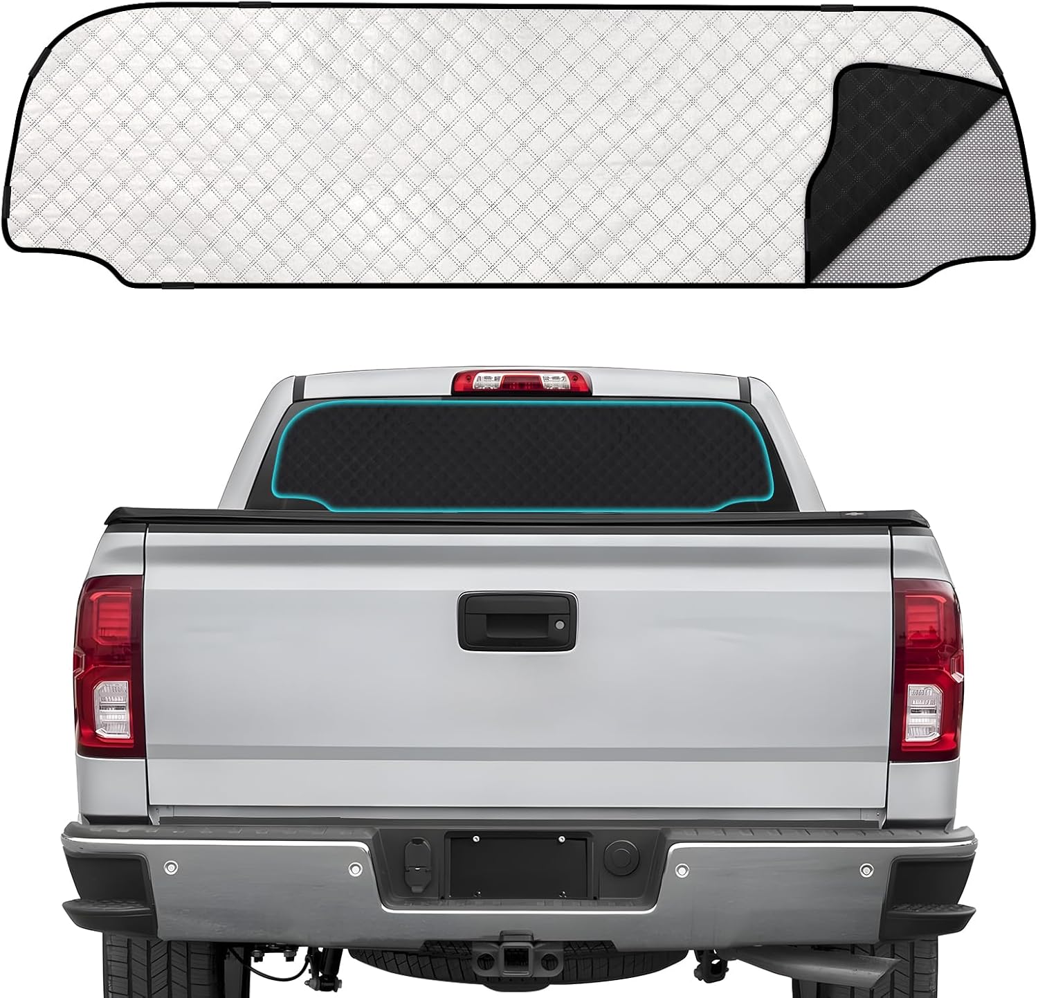 ZATOOTO Rear Windshield Sunshade for Silverado EV 2024 Model