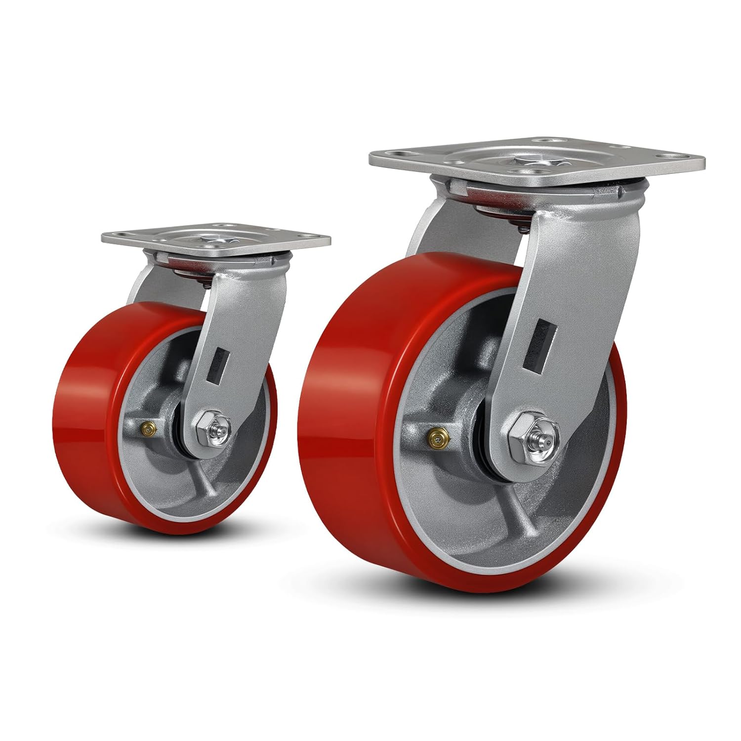 5x2 Heavy Duty Caster Wheels for Platform Trucks and Carts
