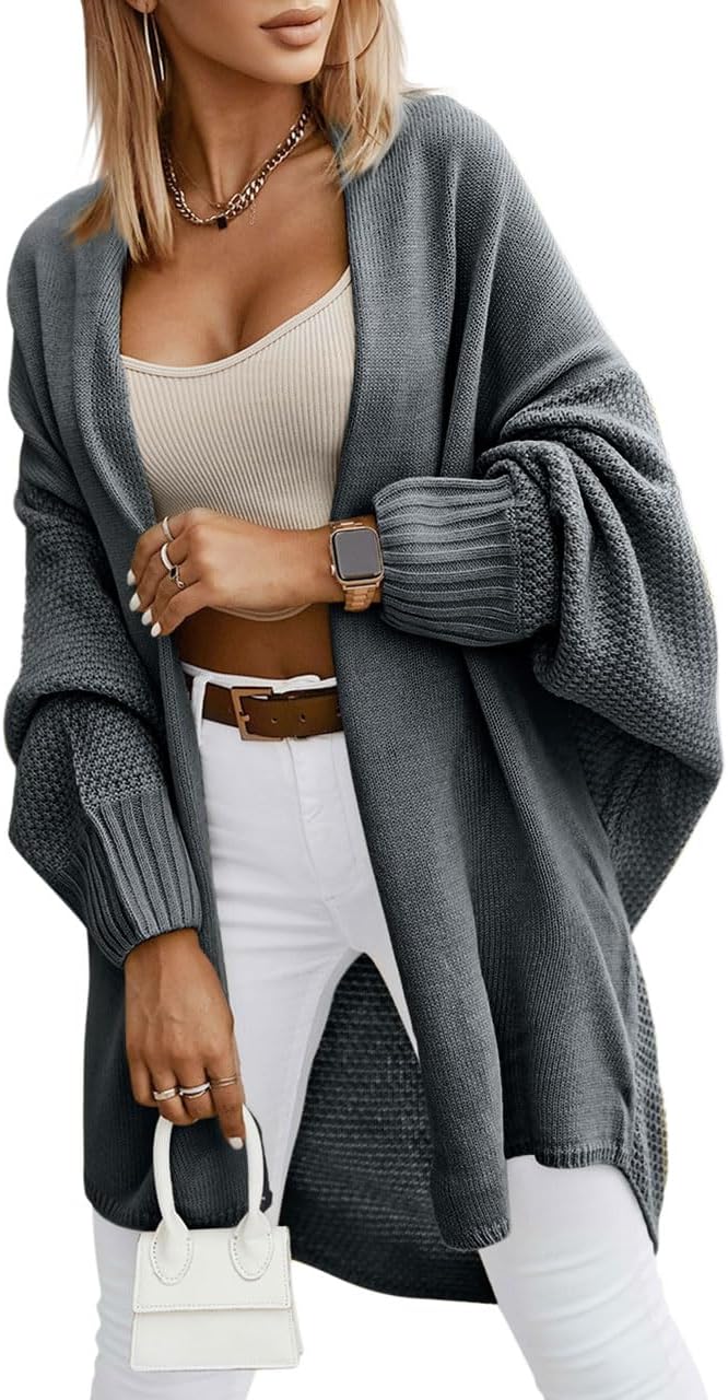 Miladusa Oversized Cardigans for Women - Trendy Fall Fashion