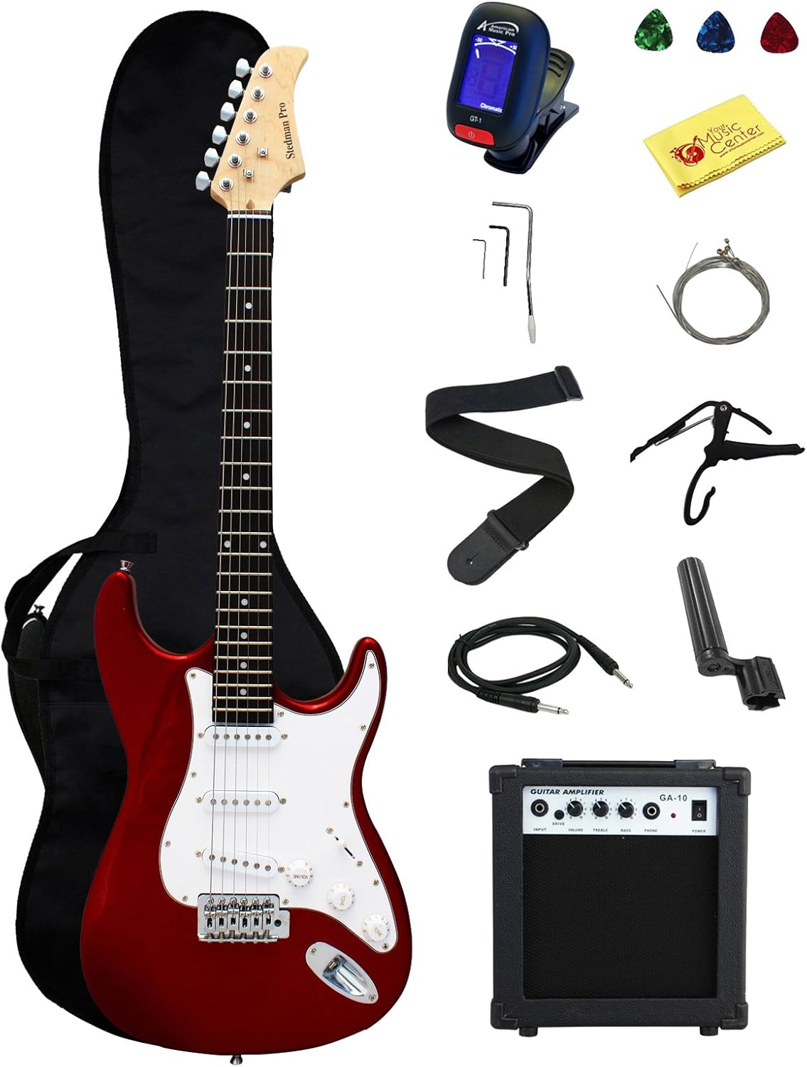 Ymc Full Size Electric Guitar Starter Package with Accessories