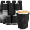Lamosi Disposable Coffee Cups 12 oz - Perfect for Hot Drinks