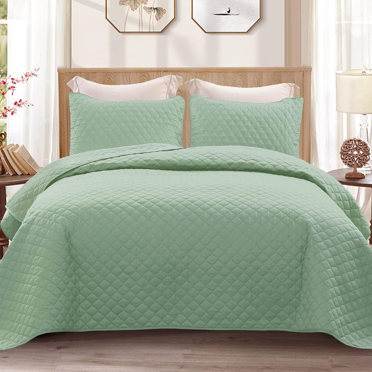Reversible California King Size Quilt Set for All Seasons