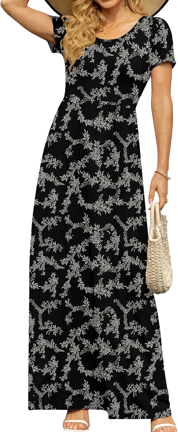 DB MOON Womens Summer Maxi Dresses with Pockets for Any Occasion