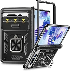 Humixx Google Pixel Fold Case with Camera Cover and Hinge Protection