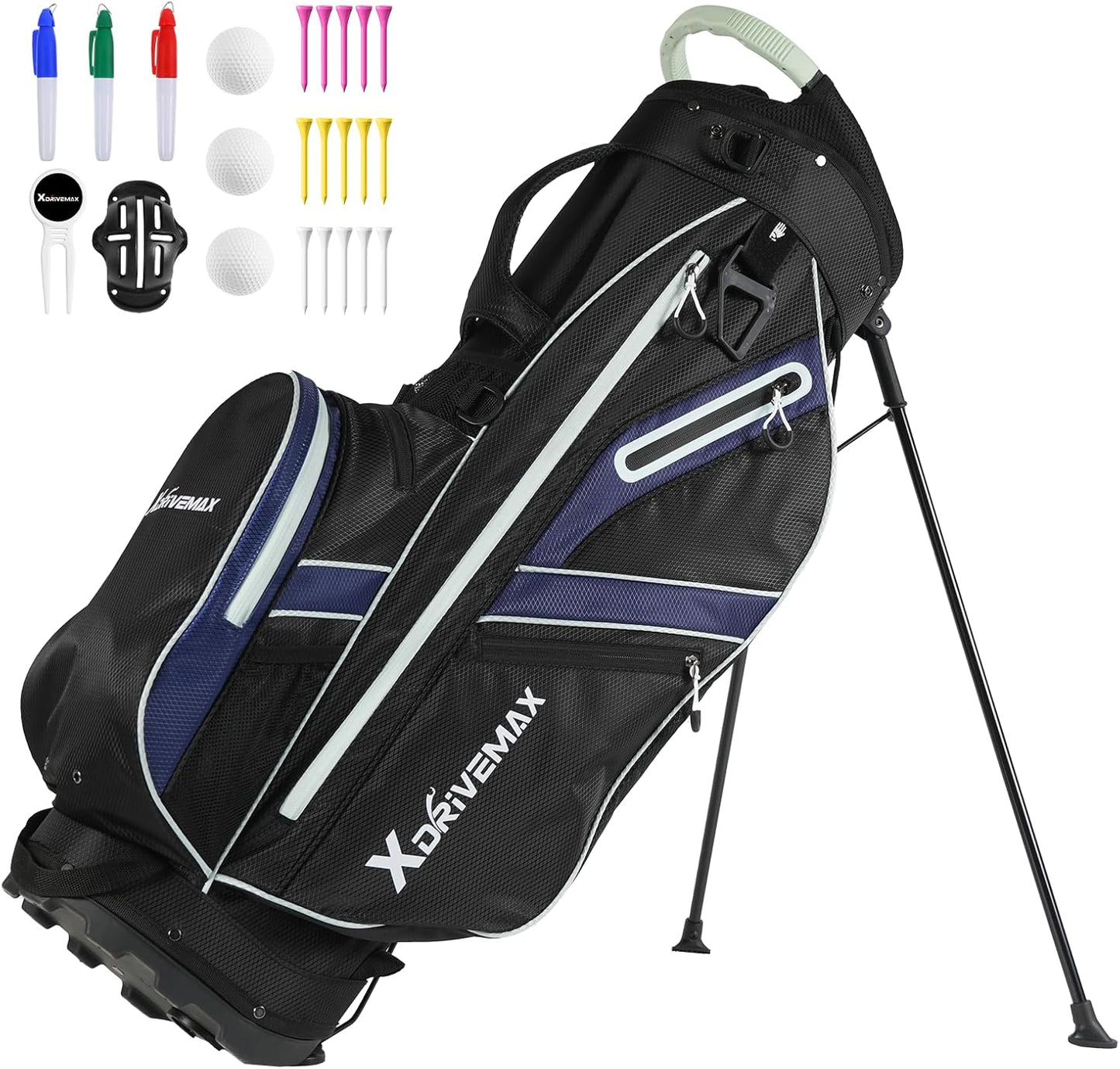 Lightweight Golf Stand Bag with 8-Way Top Dividers for All