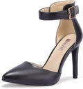 Women's IN4 Pedazo 4in High Block Heels Pumps - Pointed Ankle Strap