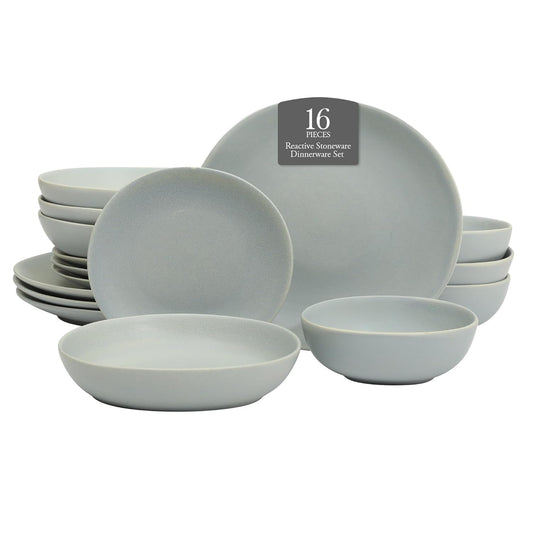Gibson Elite Zion Mist 16 Piece Stoneware Dinnerware Set Review