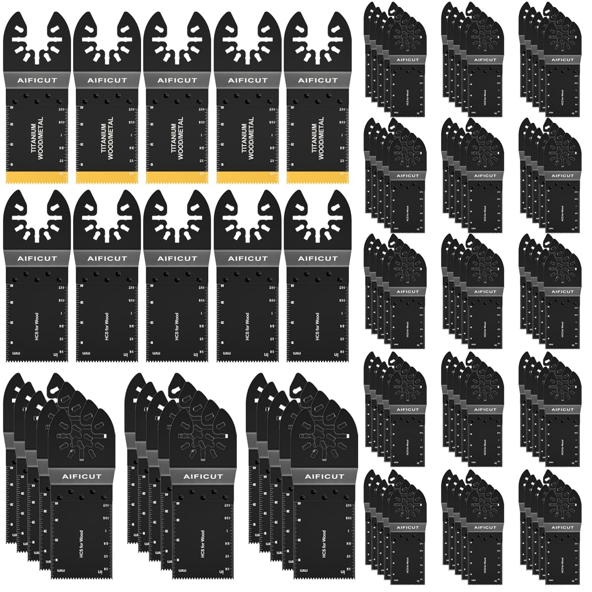 100pcs Oscillating Saw Blades for Universal Wood Multitool Use