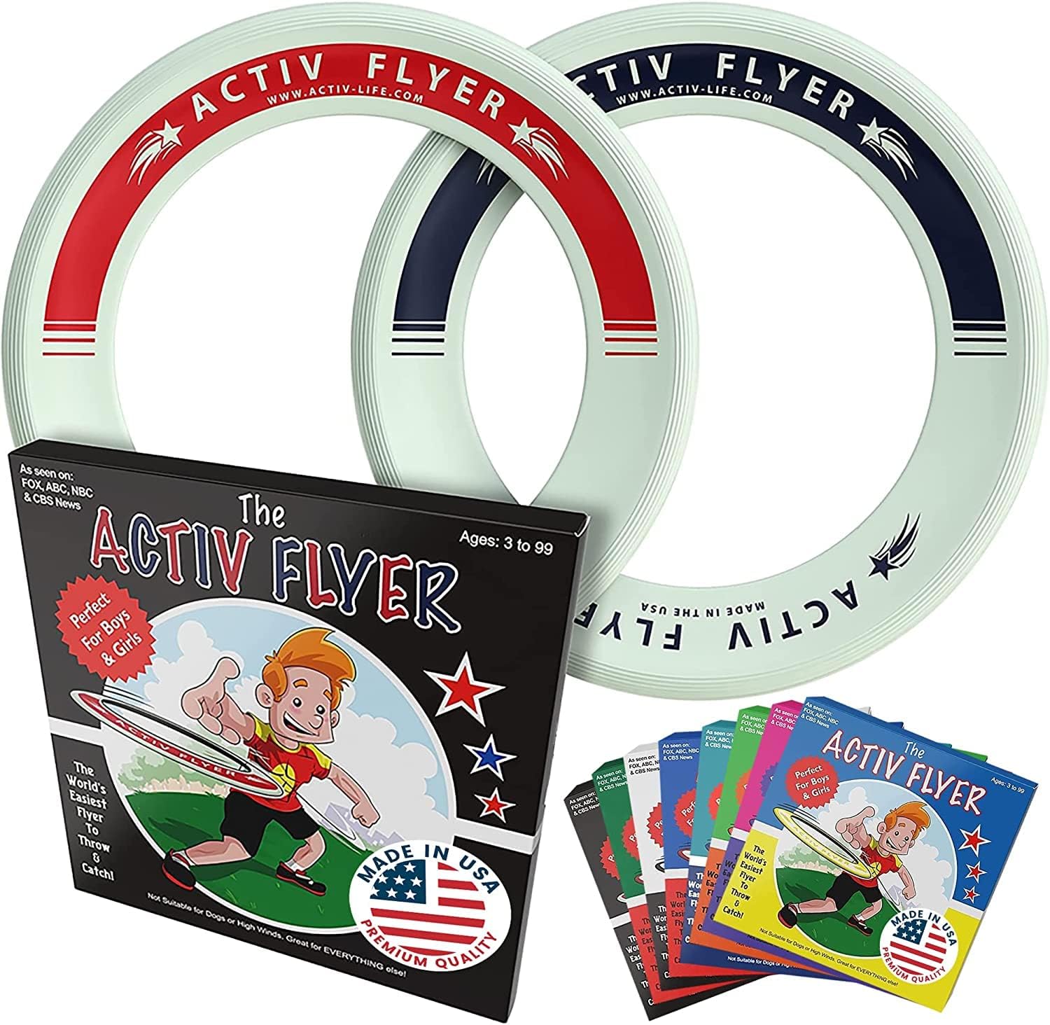 Activ Life Kids Flying Rings - Safe & Light Outdoor Fun