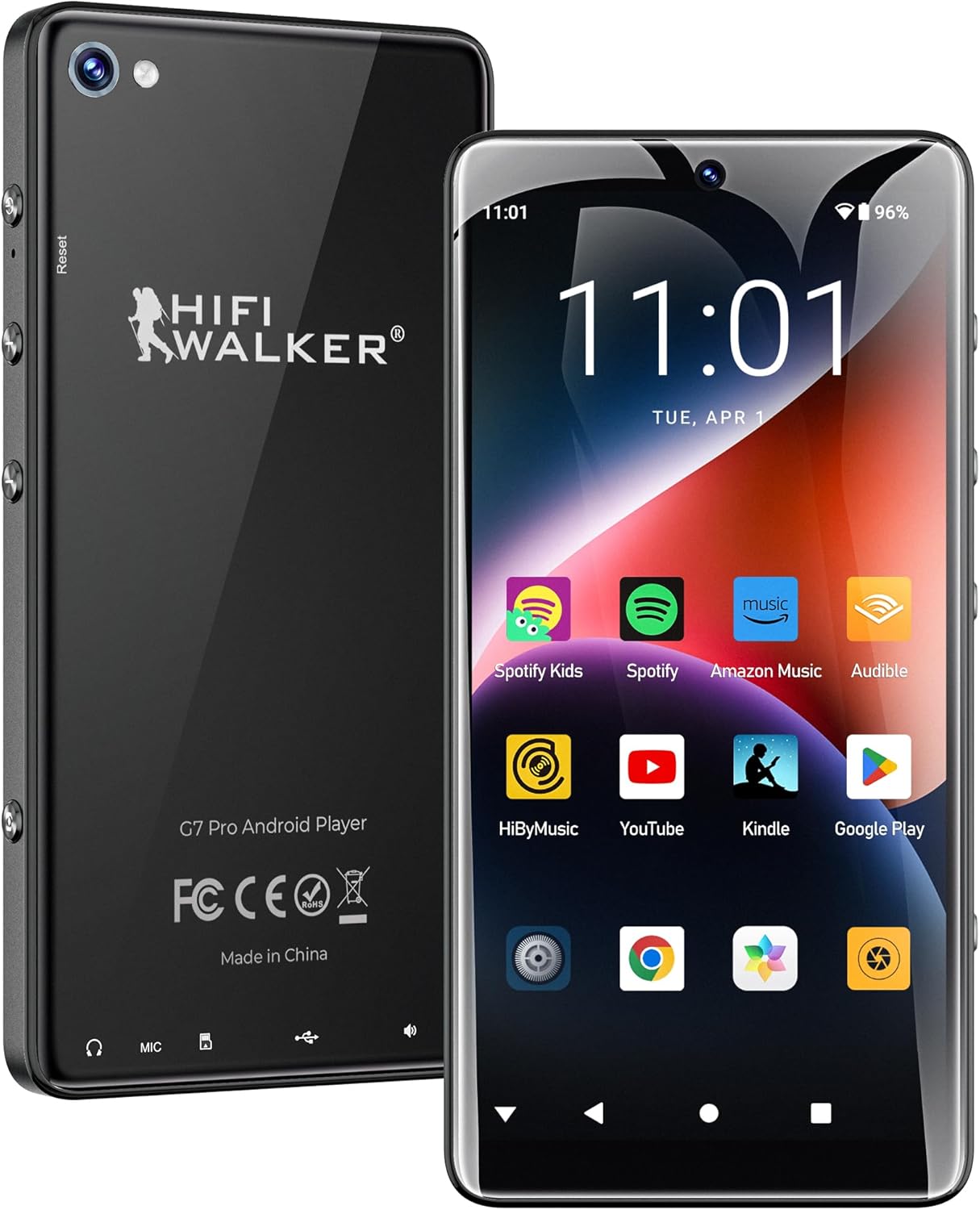 G7 Pro MP3 Player with Dual Cameras and Android 13 Features