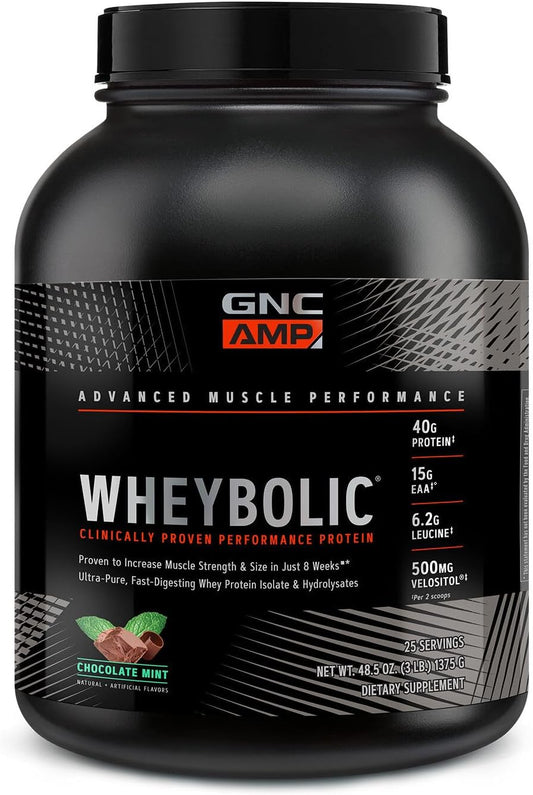 GNC AMP Wheybolic Protein Powder for Strength and Recovery