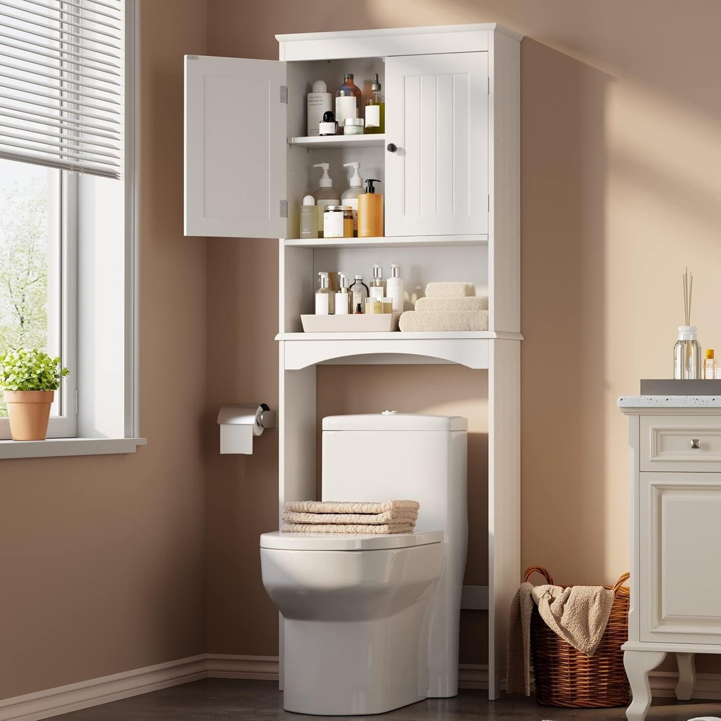 Gizoon Over The Toilet Storage Cabinet for Space-Saving Needs