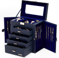 Homde Christmas Gifts Huge Jewelry Box Mirrored Organizer