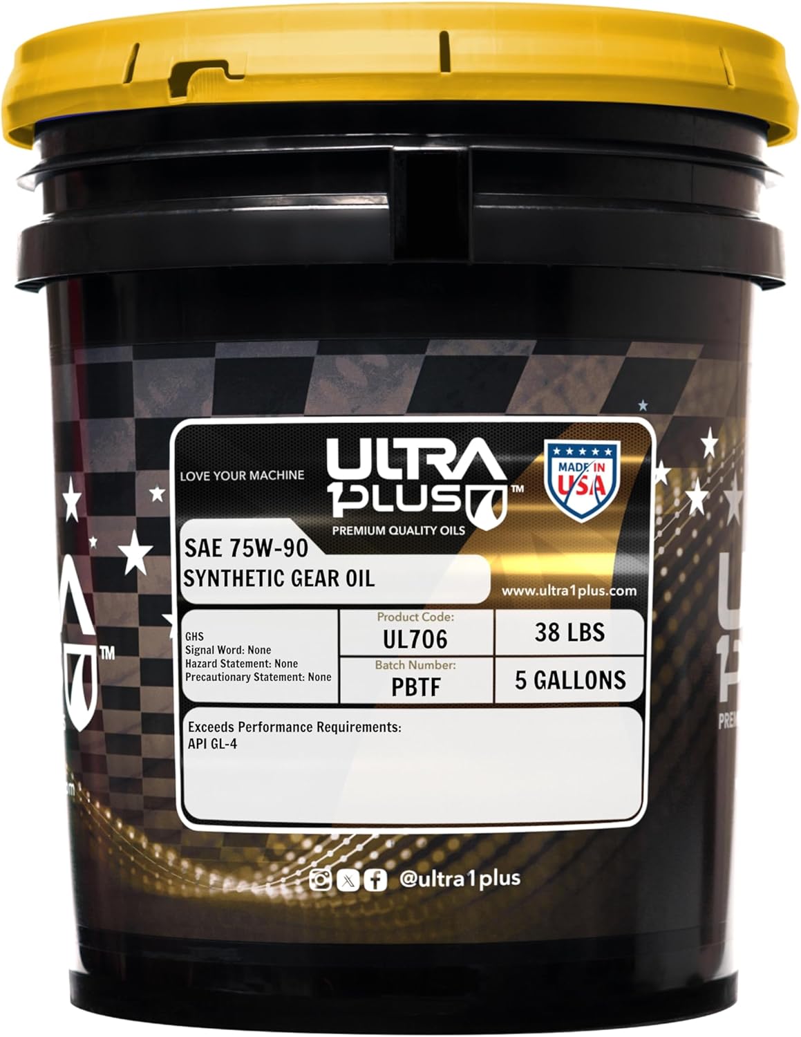 ULTRA 1PLUS SAE 75W-90 Synthetic Gear Oil for Optimal Performance