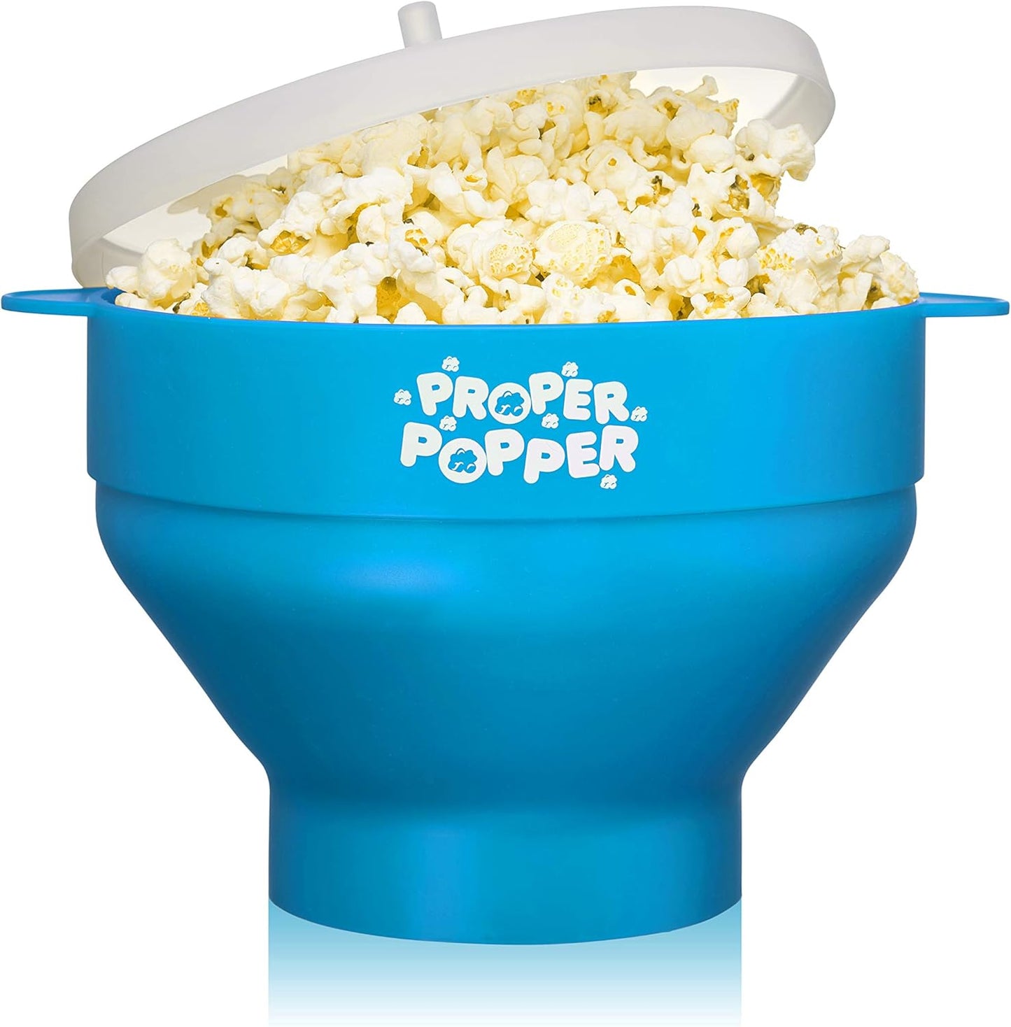 Turquoise Proper Popper: Collapsible Silicone Popcorn Maker