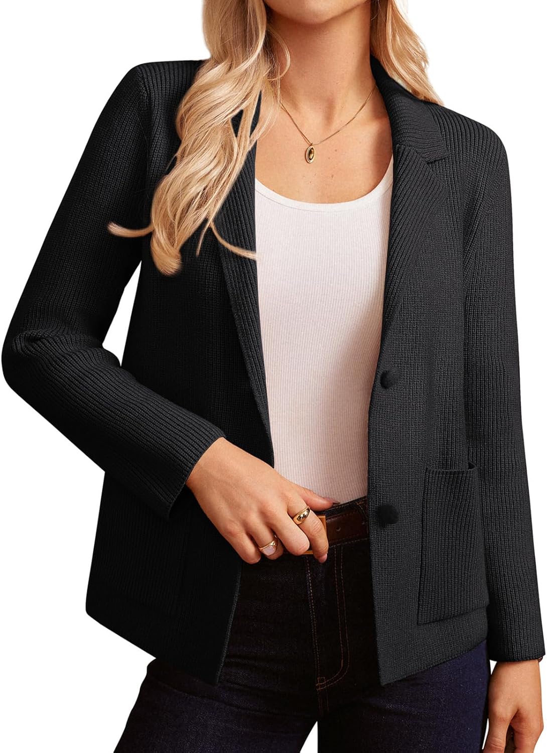 GRACE KARIN Sweater Blazers for Women Business Casual Style