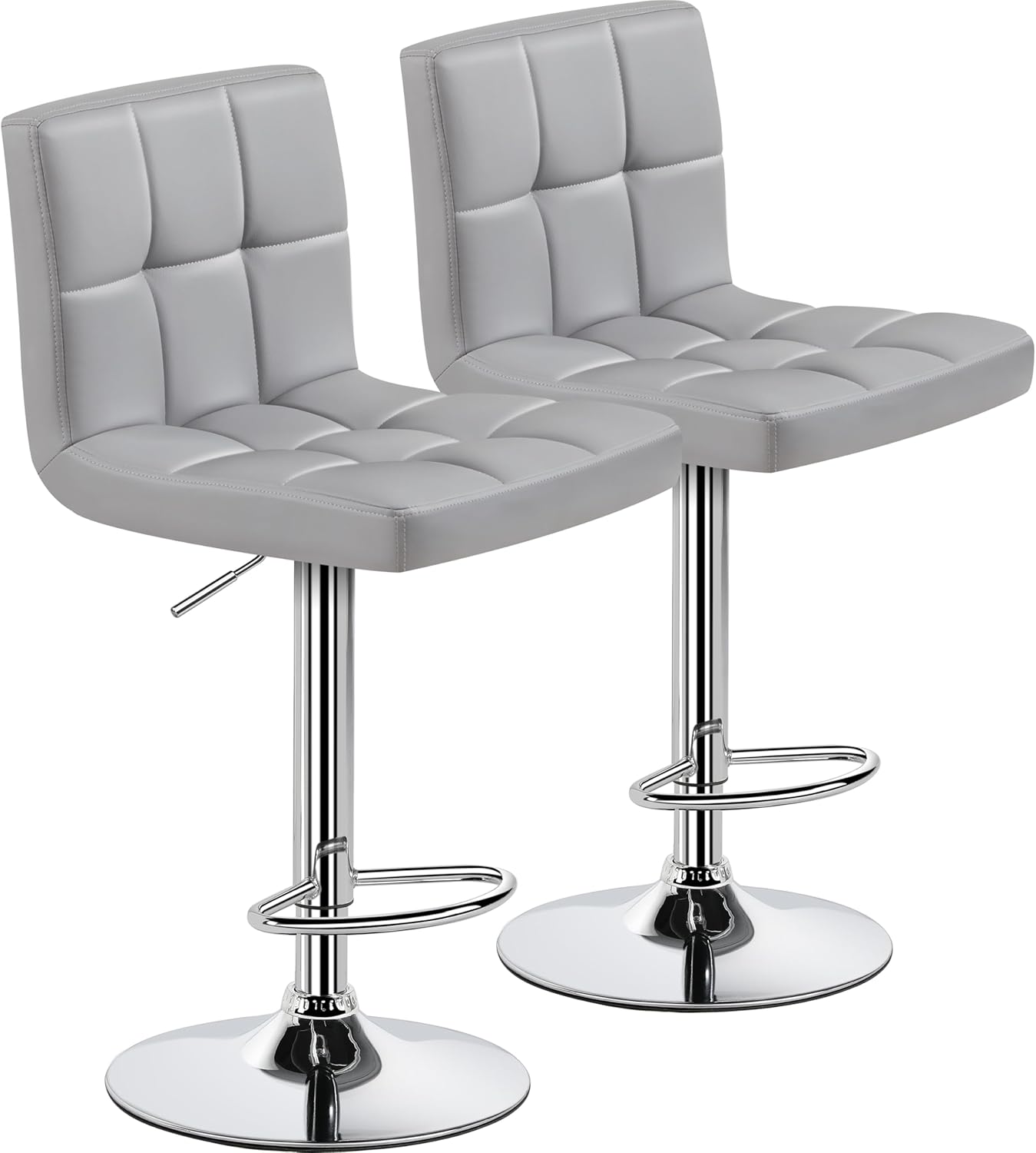 Yaheetech Bar Stools Set of 2 with Adjustable Height and Comfort