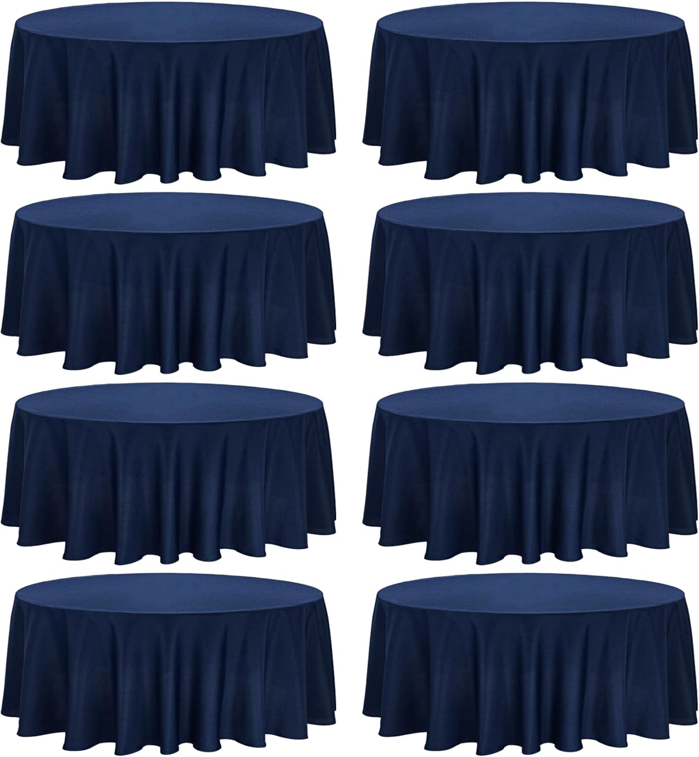 8 Pack 70 Inch Round Tablecloths for Elegant Weddings and Events