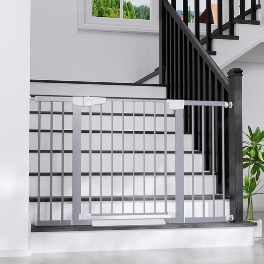 Extra Wide Baby Gate for Stairs - Safety Auto-Close Design