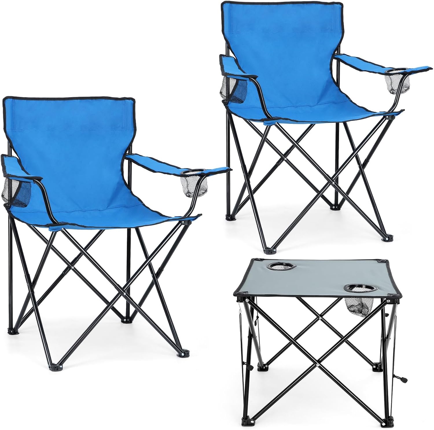 Leonyo 2 Pack Heavy Duty Camping Chairs - Ultimate Comfort!