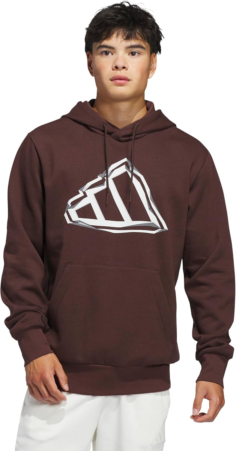 adidas Men's Big Logo Graphic Hoodie for Ultimate Comfort