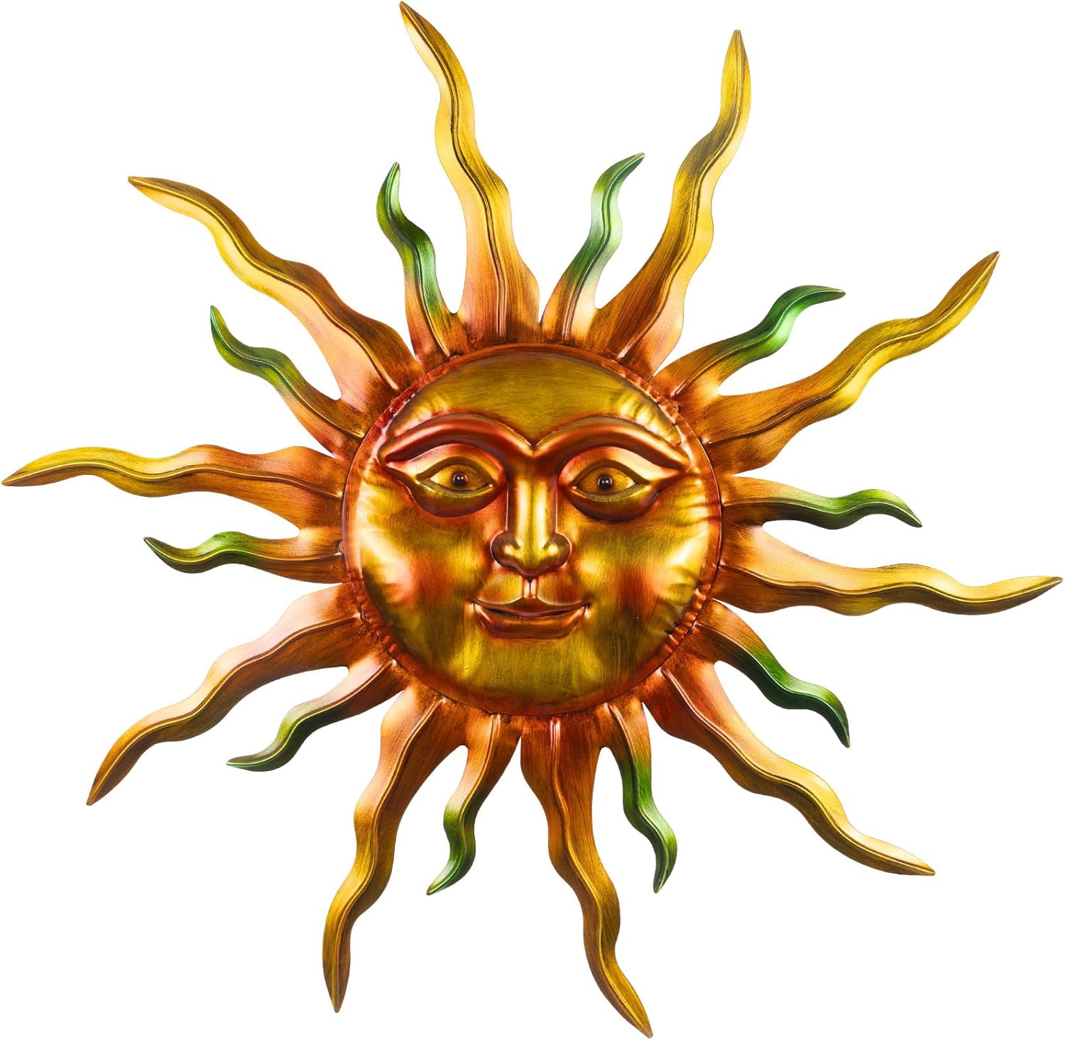 30 in Large Metal Wall Art Sun for Outdoor and Indoor Decor