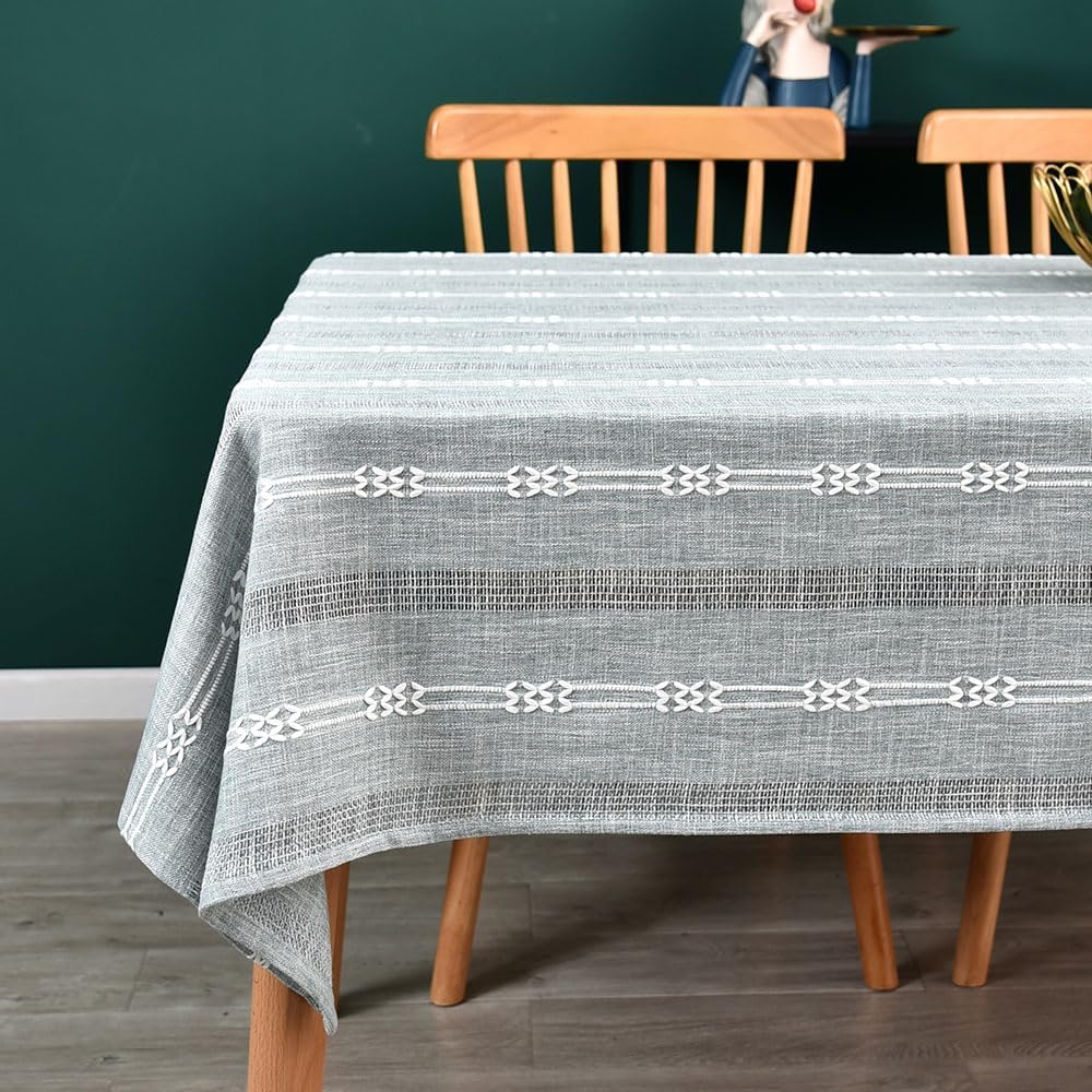 Heavy Duty Cotton Table Cloth for Rectangle Table Cover